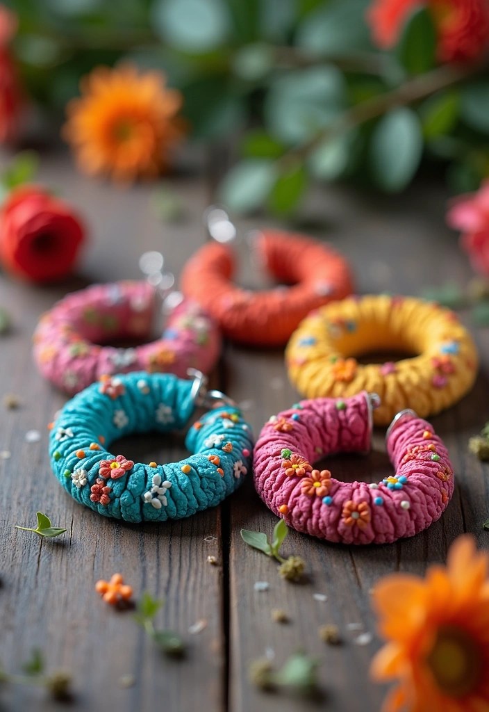 21 Chic Polymer Clay Earrings You Won't Believe Are Handmade (Number 10 Is Stunning!) - 2. Vibrant Colorful Hoops