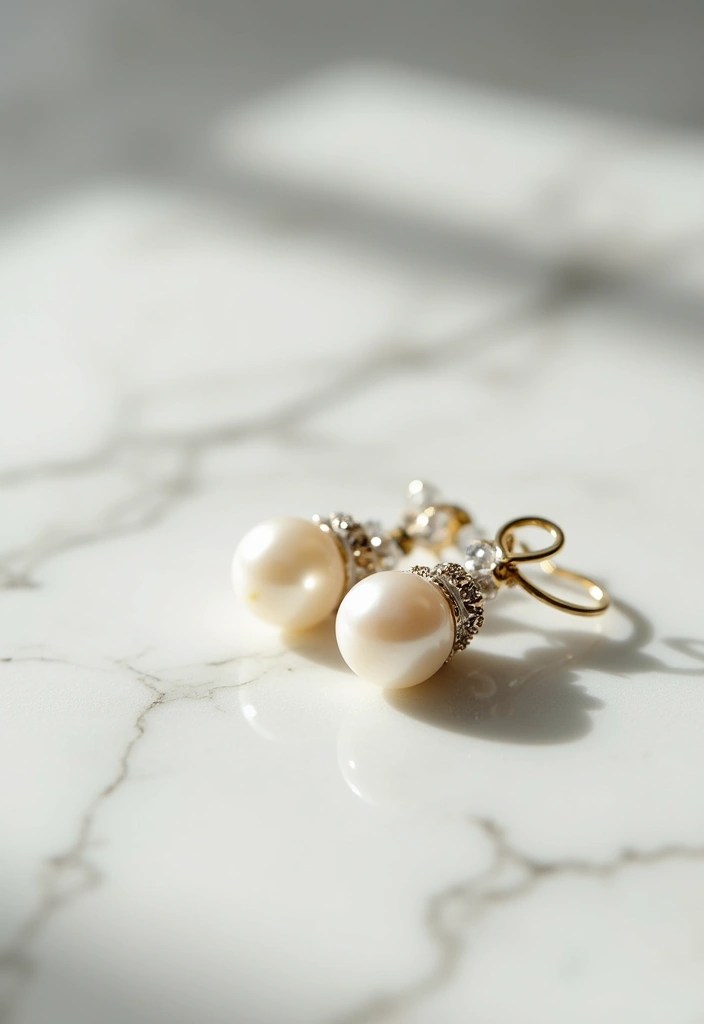 21 Chic Polymer Clay Earrings You Won't Believe Are Handmade (Number 10 Is Stunning!) - 5. Classic Pearl Accents