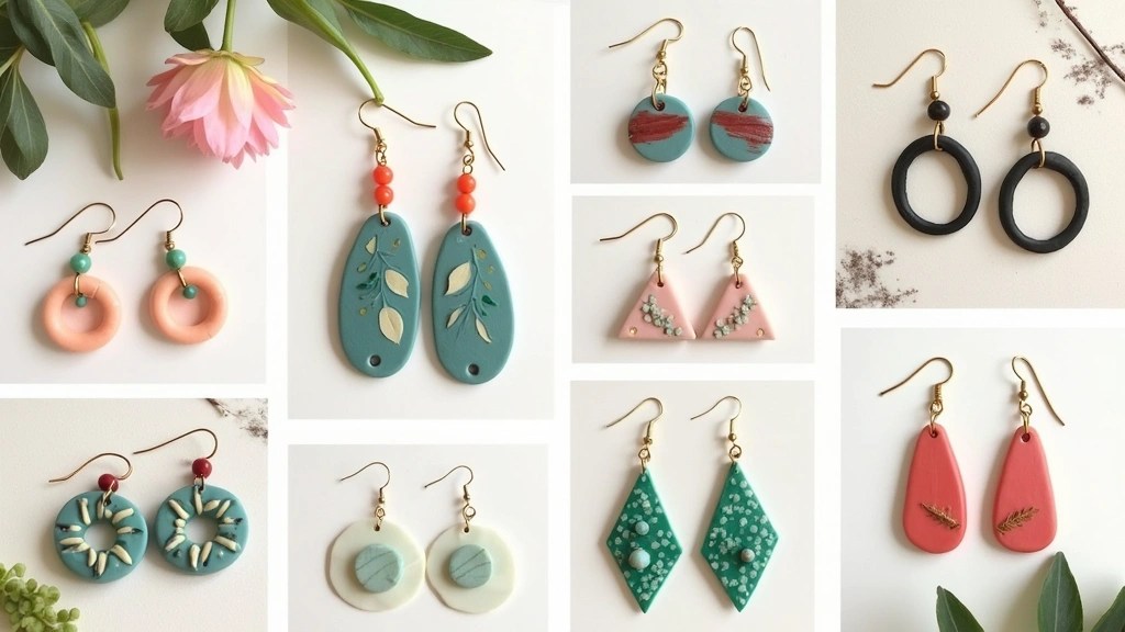 21 Chic Polymer Clay Earrings You Won't Believe Are Handmade (Number 10 Is Stunning!)