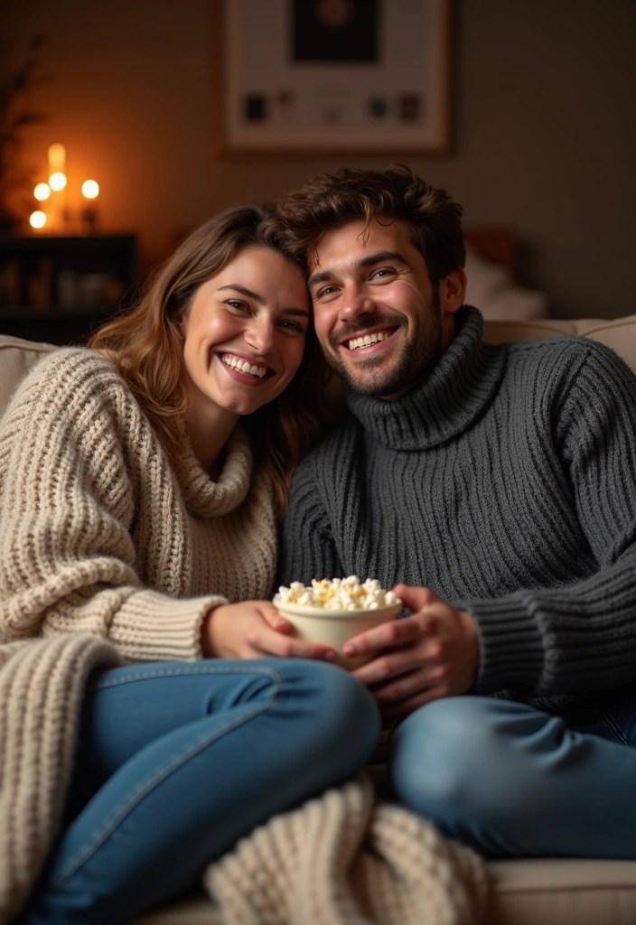 21 Date Night Coordinated Outfits for Couples That Will Leave You Both Feeling Fabulous! - 12. Cozy Knitwear