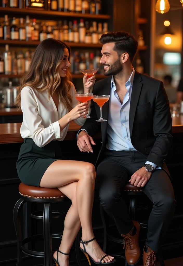 21 Date Night Coordinated Outfits for Couples That Will Leave You Both Feeling Fabulous! - 14. Smart Casual Elegance