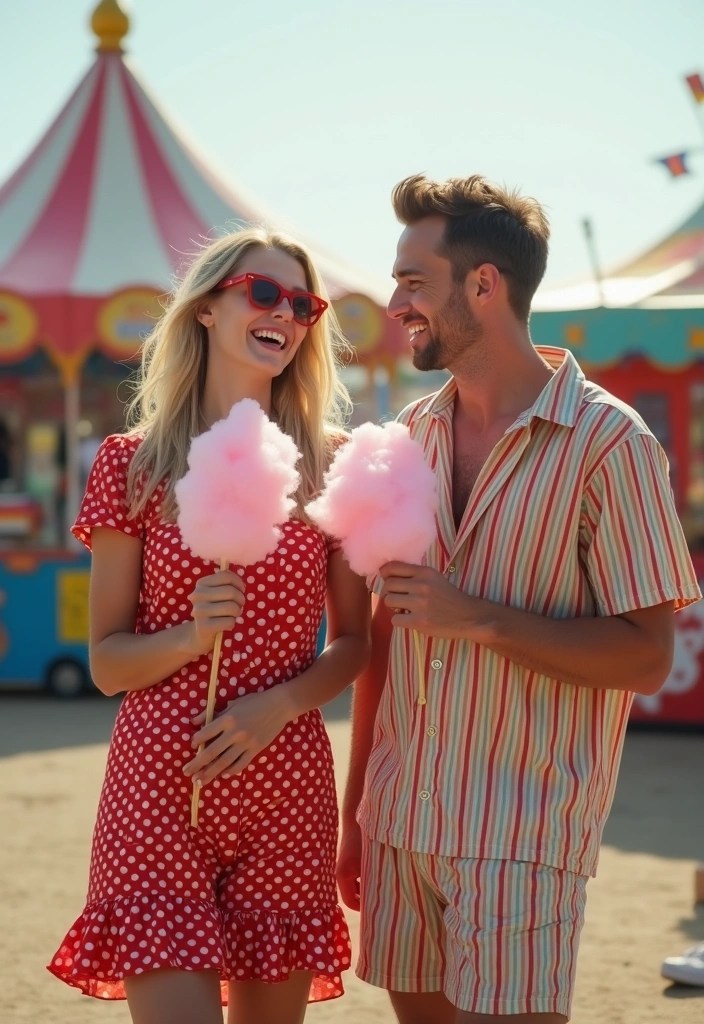 21 Date Night Coordinated Outfits for Couples That Will Leave You Both Feeling Fabulous! - 16. Whimsical Patterns