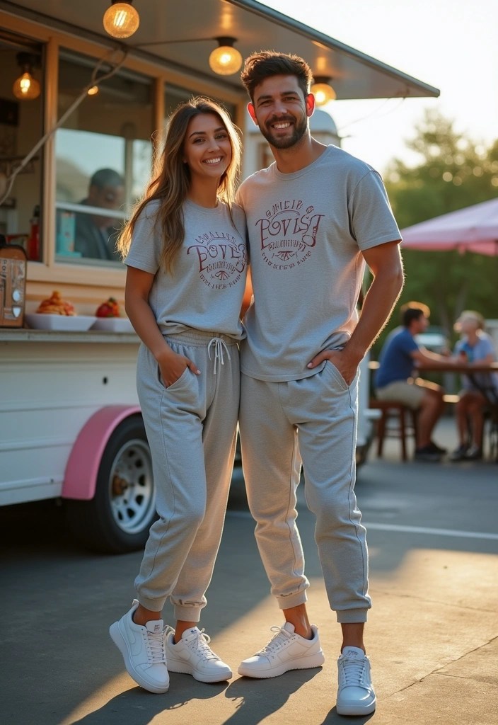 21 Date Night Coordinated Outfits for Couples That Will Leave You Both Feeling Fabulous! - 5. Sporty Street Style