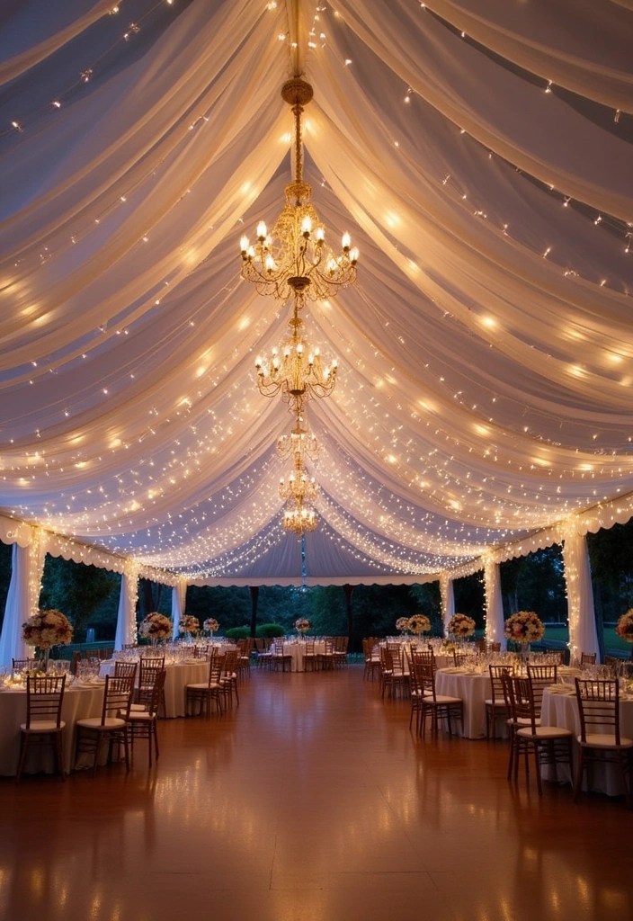 21 Stunning DIY Prom Decor Ideas That Won't Break the Bank (#10 Is a Showstopper!) - 1. Sparkling Fairy Light Canopies