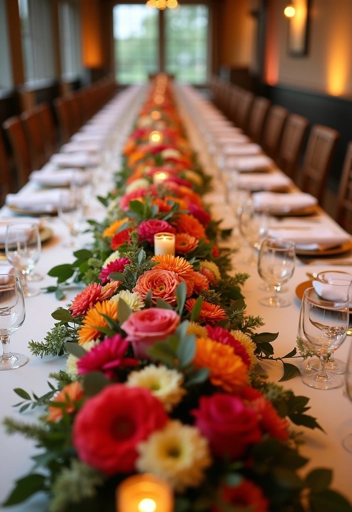 21 Stunning DIY Prom Decor Ideas That Won't Break the Bank (#10 Is a Showstopper!) - 12. Floral Table Runners