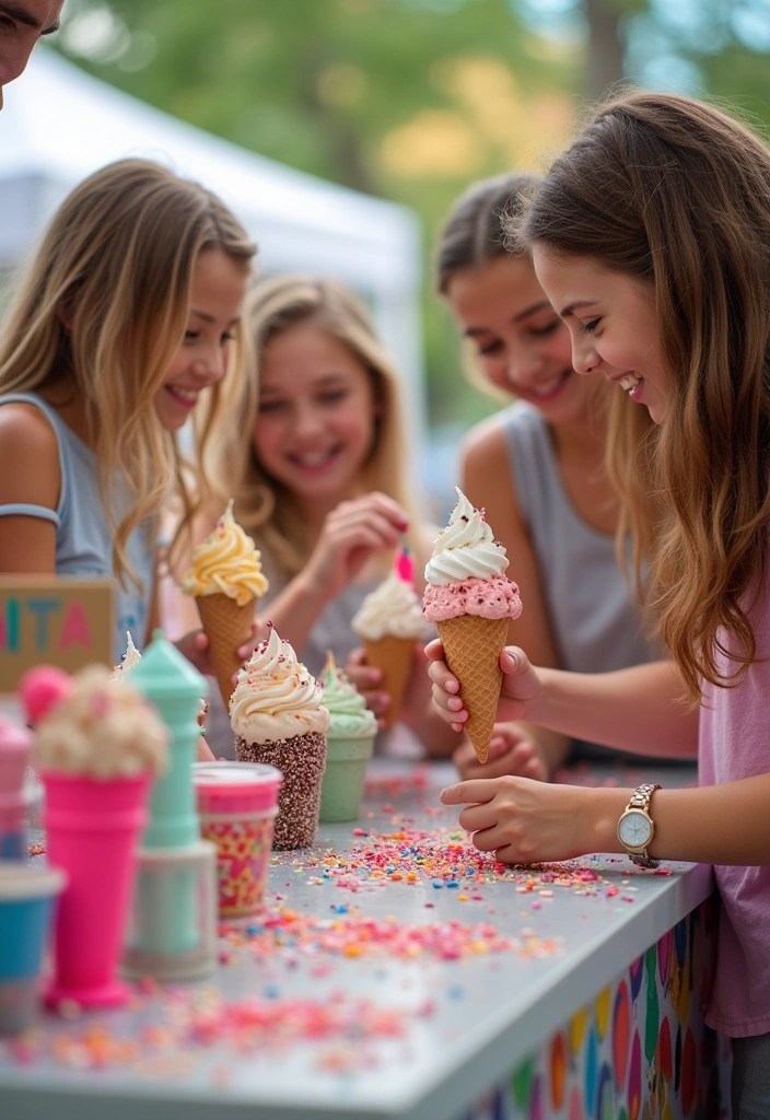 21 Stunning DIY Prom Decor Ideas That Won't Break the Bank (#10 Is a Showstopper!) - 17. DIY Ice Cream Bar