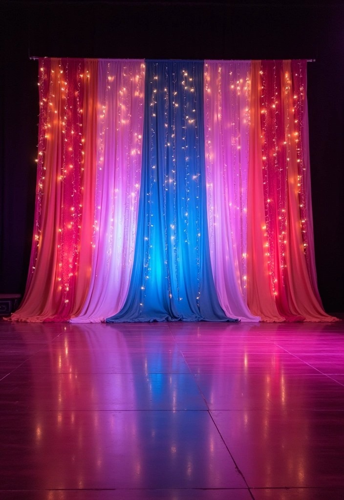 21 Stunning DIY Prom Decor Ideas That Won't Break the Bank (#10 Is a Showstopper!) - 6. Creative Backdrop for the Stage