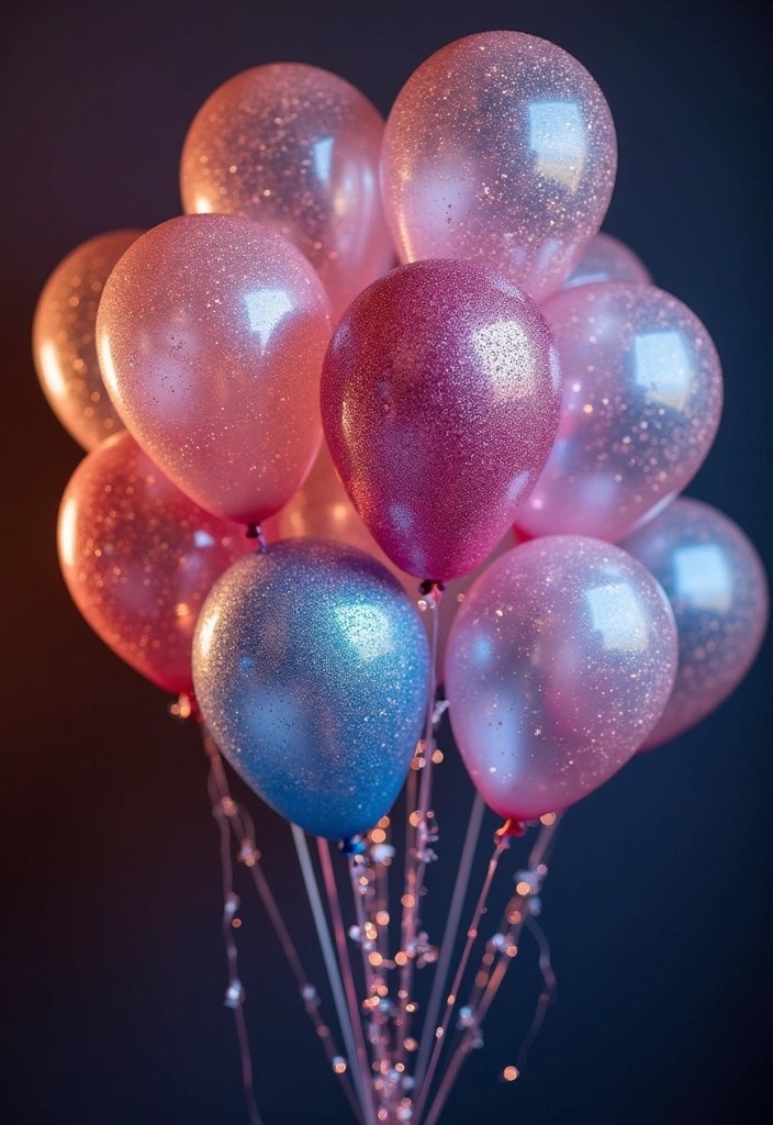 21 Stunning DIY Prom Decor Ideas That Won't Break the Bank (#10 Is a Showstopper!) - 9. DIY Glitter Balloons