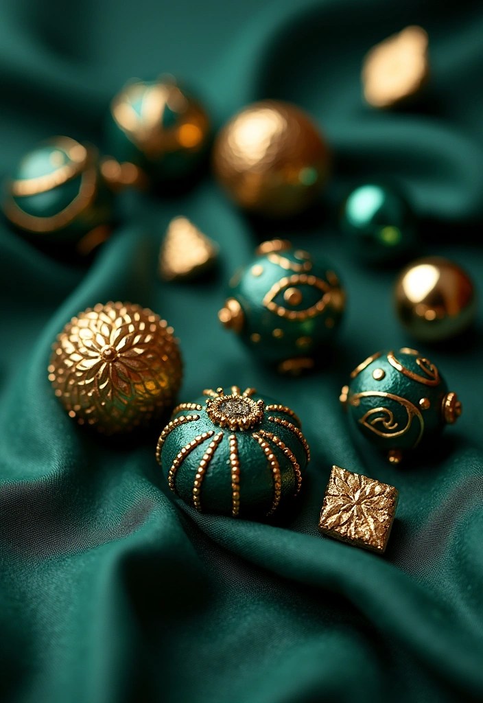 22 Must-Try Color Palettes for Polymer Clay Beads That Will Keep Your Creations on Trend! - 13. Art Deco Glam