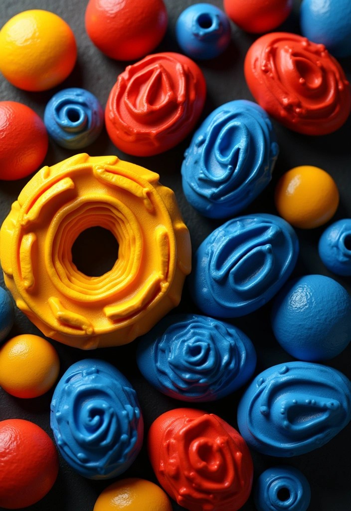 22 Must-Try Color Palettes for Polymer Clay Beads That Will Keep Your Creations on Trend! - 4. Bold and Bright