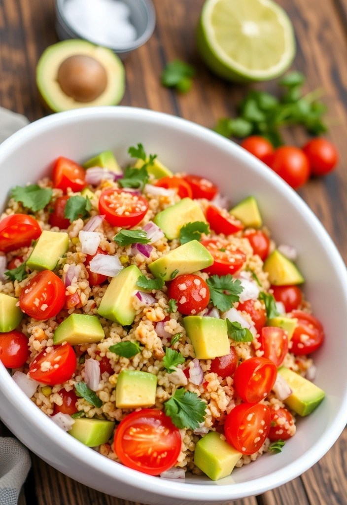 5 Budget-Friendly Healthy Meals That Are Quick and Easy (No Processed Foods!) - 1. Quinoa Salad with Avocado and Cherry Tomatoes