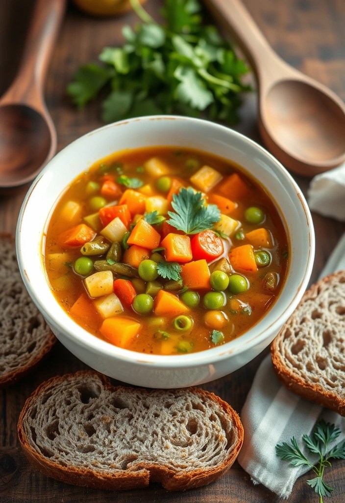 5 Budget-Friendly Healthy Meals That Are Quick and Easy (No Processed Foods!) - 5. Hearty Vegetable Soup