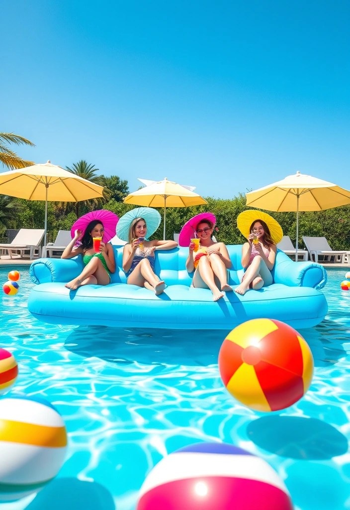 8 Must-Have Inflatable Sofa Pool Designs for a Fun-Filled Day Under the Sun! - 1. The Classic Lounge Sofa