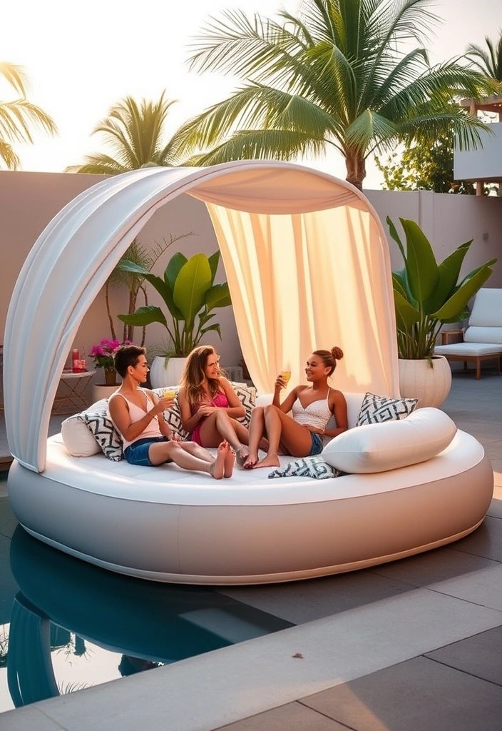 8 Must-Have Inflatable Sofa Pool Designs for a Fun-Filled Day Under the Sun! - 3. The Chic Daybed