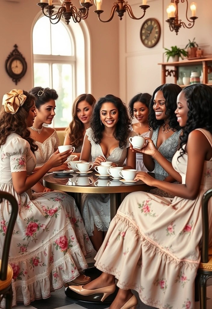 9 Rococo Aesthetic Fashion Outfits You Can Wear Anywhere (And #2 Is a Must-Try!) - 2. Rococo-Inspired Tea Dress