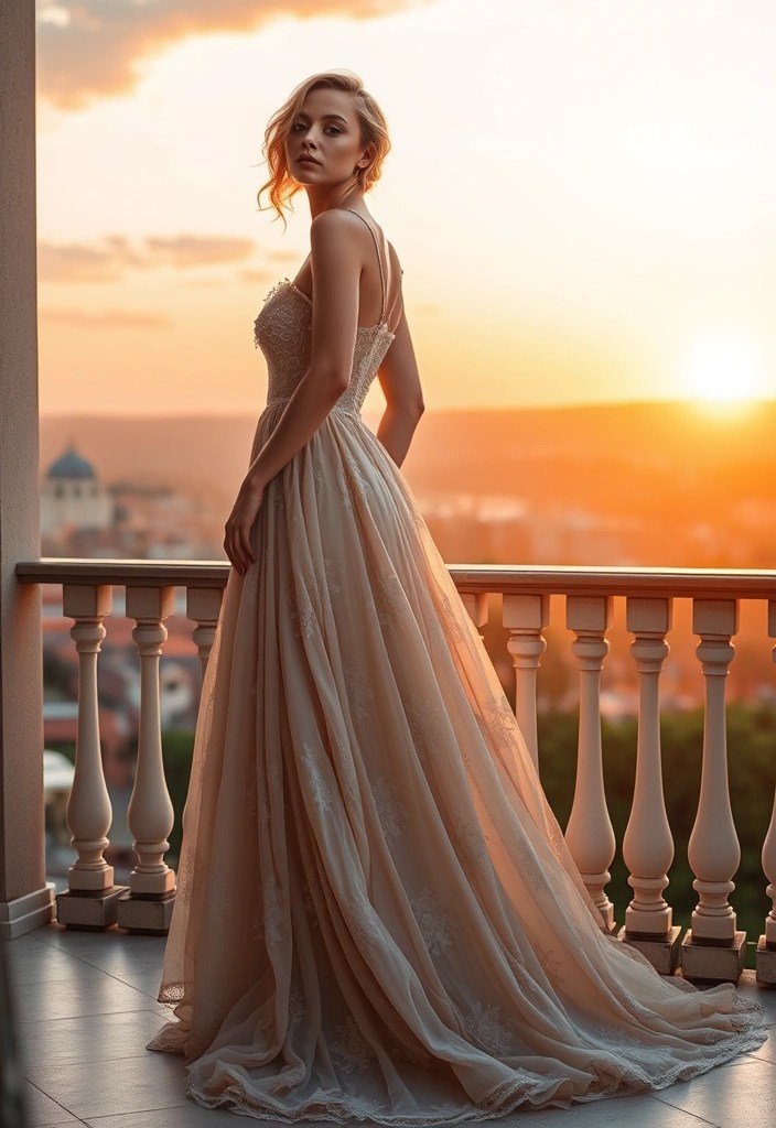 9 Rococo Aesthetic Fashion Outfits You Can Wear Anywhere (And #2 Is a Must-Try!) - 9. Romantic Rococo-Inspired Maxi Dress